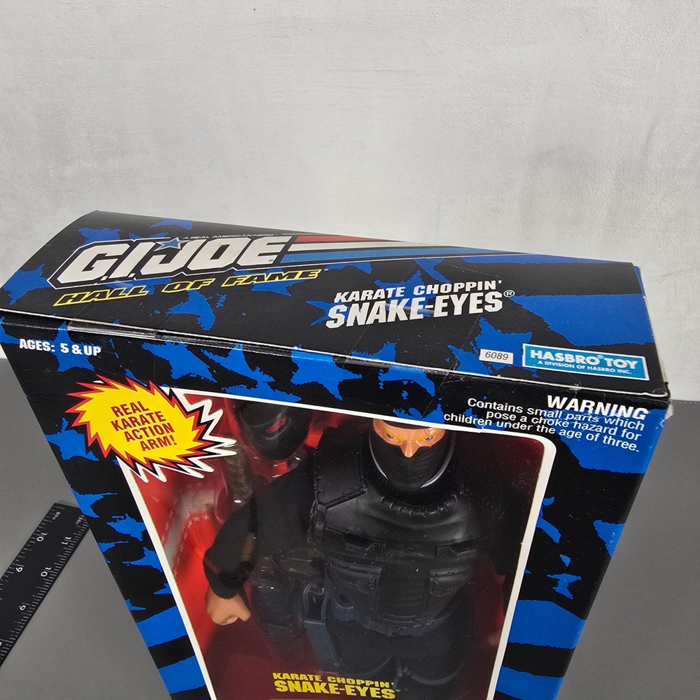 Vintage 1993 GI Joe Hall of Fame Snake-Eyes 12" Action Figure Hasbro 6089 NOS - Picture 6 of 10